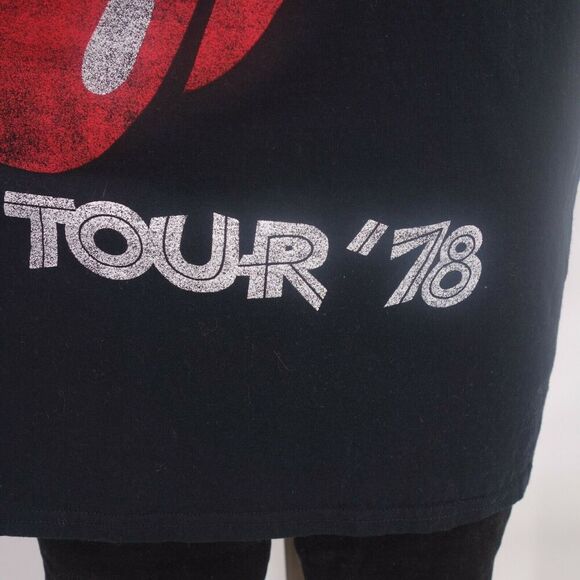 NEW Hollister Women's Medium Must Have Black Rolling Stones US Tour '78 Tee - Picture 3 of 5